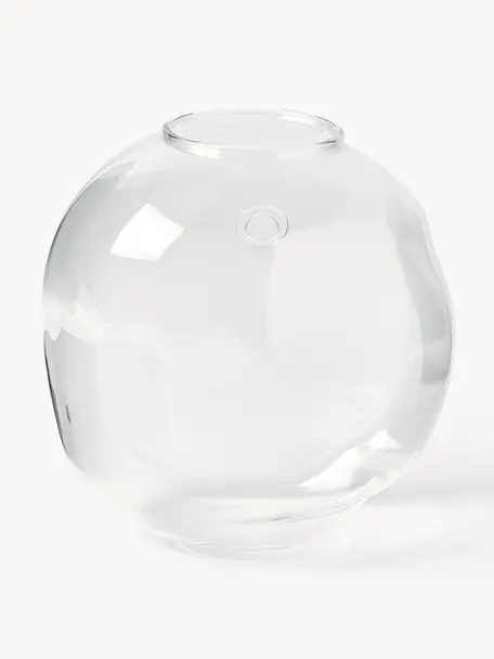 Wand-Vase Pebble, Ø 15 cm, Glas, Transparent, Ø 15 x H 15 cm