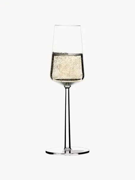 Sklenice na sekt Essence, 2 ks, Sklo, Transparentní, Ø 8 cm, V 23 cm, 210 ml