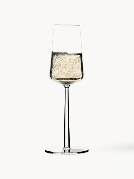 Flûtes à champagne Essence, 2 pièces, Verre, Transparent, Ø 8 x haut. 23 cm, 210 ml