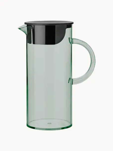 Wasserkaraffe EM77, 1.5 L, Kunststoff, Türkisgrün, transparent, 1.5 L