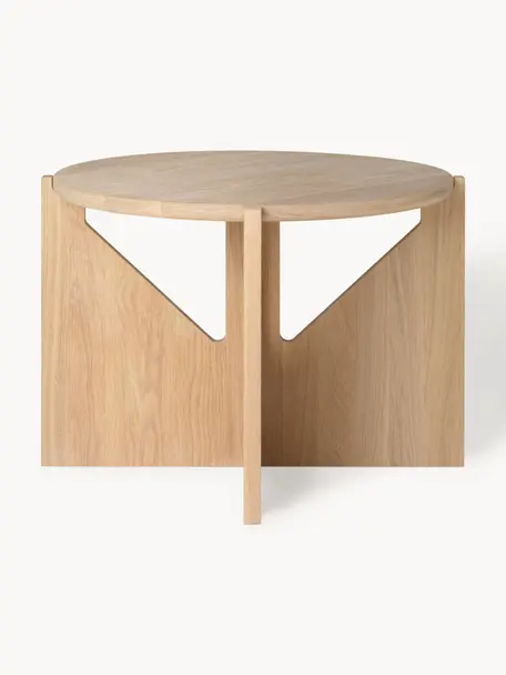 Kulatý konferenční stolek z dubového dřeva Future, Masivní dubové dřevo

Tento produkt je vyroben z udržitelných zdrojů dřeva s certifikací FSC®., Dubové dřevo, Ø 52 cm