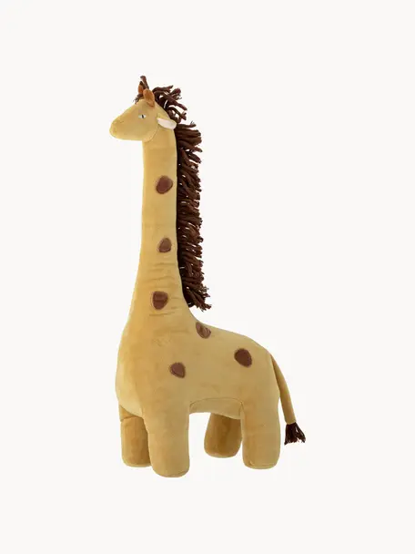 Speelgoed Ibber in de vorm van een giraffe, Oker, B 20 x L 46 cm