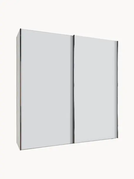 Schuifdeurkast Monaco, 2 deuren, Wit, B 198 x H 217 cm