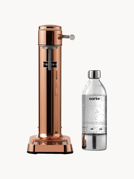 Machine à soda Carbonator 3, Rose avec finition métallique, Lot de différentes tailles