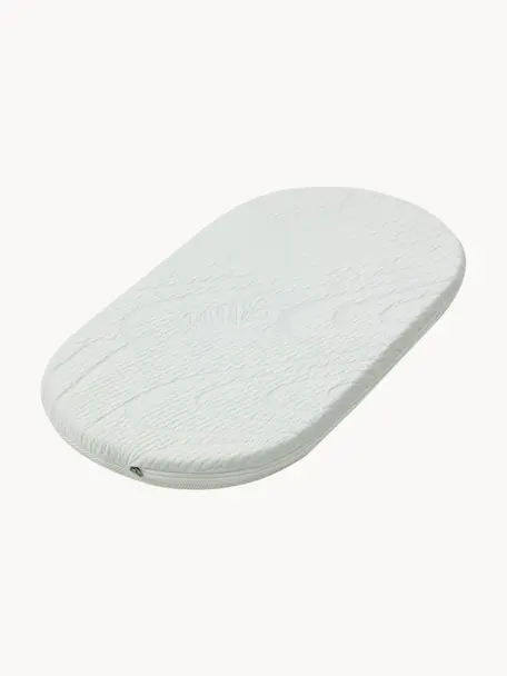 Colchón artesanal para cuna moisés Robe, Funda: 100% algodón crudo, Blanco, An 40 x L 70 cm