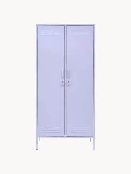Petite armoire Twinny, Acier, revêtement par poudre, Lilas, larg. 85 x haut. 183 cm