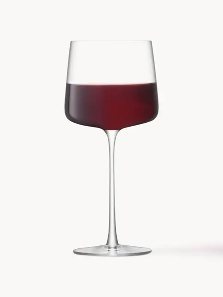 Bicchiere da vino rosso Metropolitan 4 pz, Vetro, Trasparente, Ø 9 x Alt. 20 cm, 400 ml