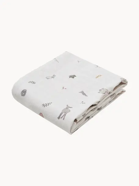 Pañales de tela Fawn, 2 uds., 100% algodón ecológico, Blanco, multicolor, An 70 x L 70 cm