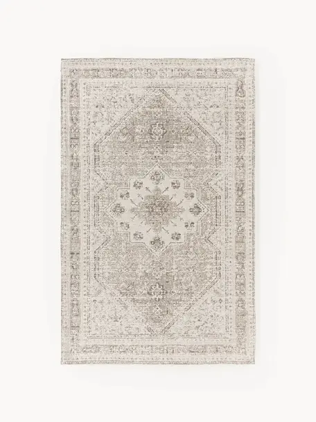 Chenilleteppich Mahdi, 66 % Polyester, 34 % Wolle (RWS-zertifiziert), Beigetöne, B 120 x L 180 cm (Größe S)