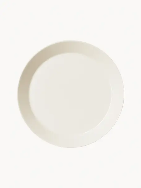 Piatto piano in porcellana Teema, Porcellana vitro, Bianco latte, Ø 26 cm