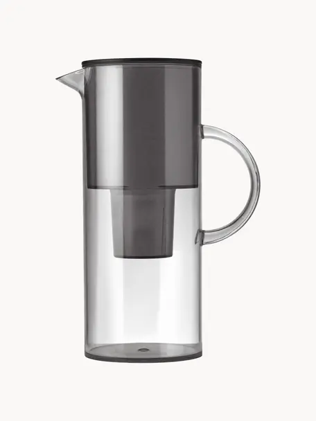 Caraffa acqua filtrante EM77, 2 L, Plastica, Grigio, trasparente, 2 L