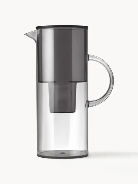 Carafe filtrante à eau EM77, 2 l, Plastique, Gris, transparent, 2 l