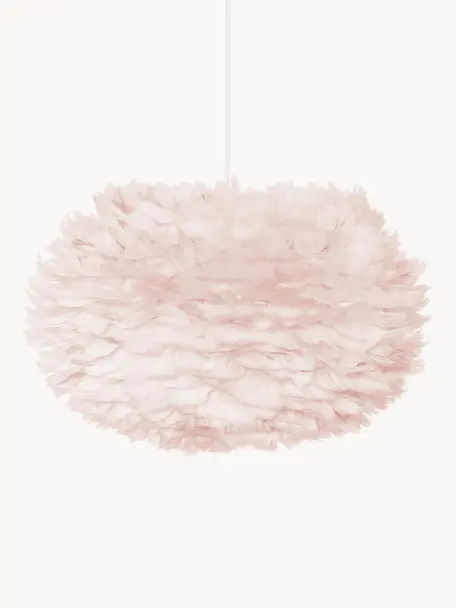 Suspension en plumes Eos, Rose pâle, Ø 45 x haut. 30 cm