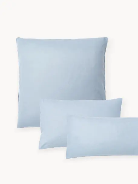 Poszewka na poduszkę z flaneli Biba, Jasny niebieski, S 40 x D 80 cm