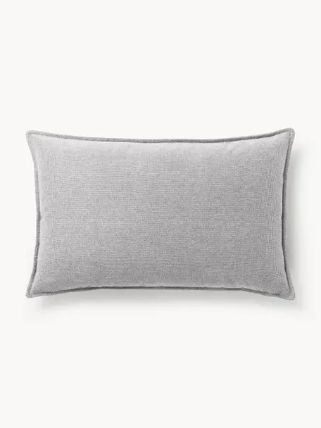 Bankkussen Lennon, Bekleding: 100% polyester, Geweven stof grijs, B 50 x L 80 cm