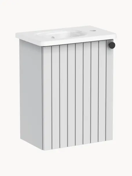 Koupelnová skříňka s umyvadlem Emil, Š 45 cm, Světle šedá, Š 45 cm, V 58 cm