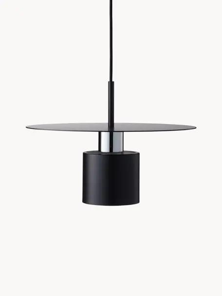 Dizajnová závesná lampa Kolorit, Čierna, Ø 34 x V 24 cm