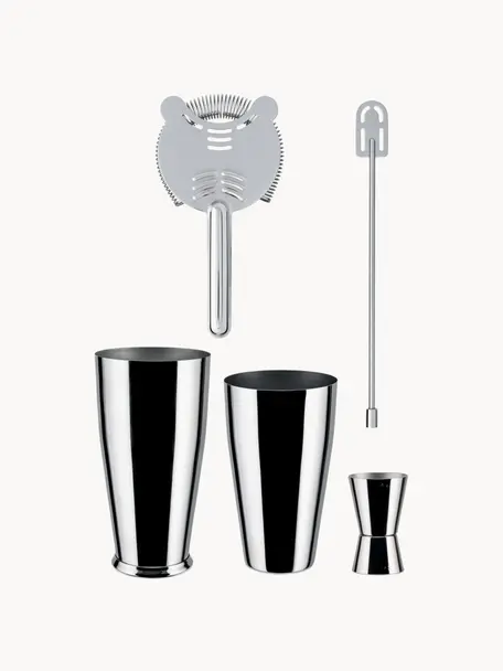 Set da cocktail in acciaio inossidabile Lunar Eclipse 5 pz., Acciaio inossidabile 18/10, lucidato a specchio, Argentato, Set in varie misure
