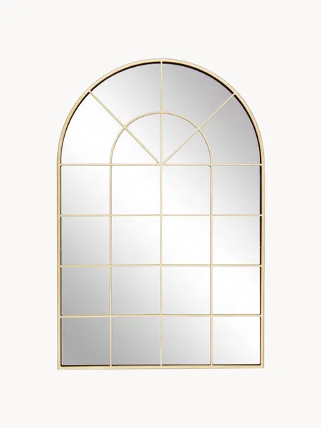 Nástenné zrkadlo vo vzhľade okna Clarita, Zlatá, Š 60 x V 90 cm