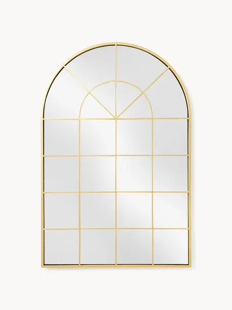 Espejo de pared ventana Clarita, Parte trasera: tablero de fibras de dens, Espejo: cristal, Dorado, An 60 x Al 90 cm