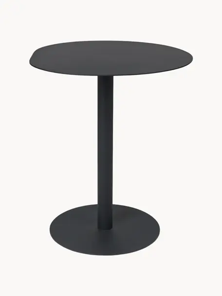 Table de forme organique Pond, Acier de structure, revêtu par poudre et galvanisé, Noir, mat, Ø 64 x haut. 72 cm