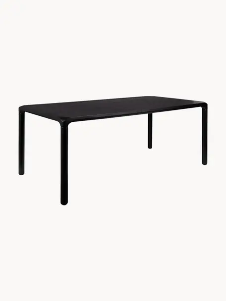 Dřevěný jídelní stůl Storm, různé velikosti, Jasanové dřevo, černé, lakované, Š 220 cm, H 90 cm