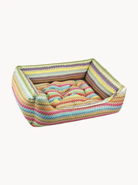 Hundebett Zik Zak, verschiedene Grössen, Bezug: 45 % Baumwolle, 35 % Poly, Bunt, B 70 x T 50 cm