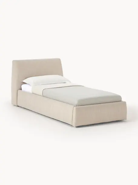Jednolůžková postel Cloud, Béžová, Š 90 cm, D 200 cm