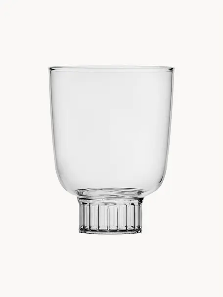 Ručně vyrobená sklenice na vodu Liberta, Borosilikátové sklo, Transparentní, Ø 8 cm, V 11 cm, 320 ml