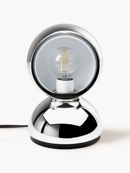 Petite lampe à poser orientable Eclisse, Argenté, Ø 12 x haut. 18 cm