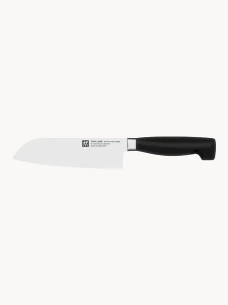 Couteau Santoku Four Star, Argenté, noir, long. 29 cm
