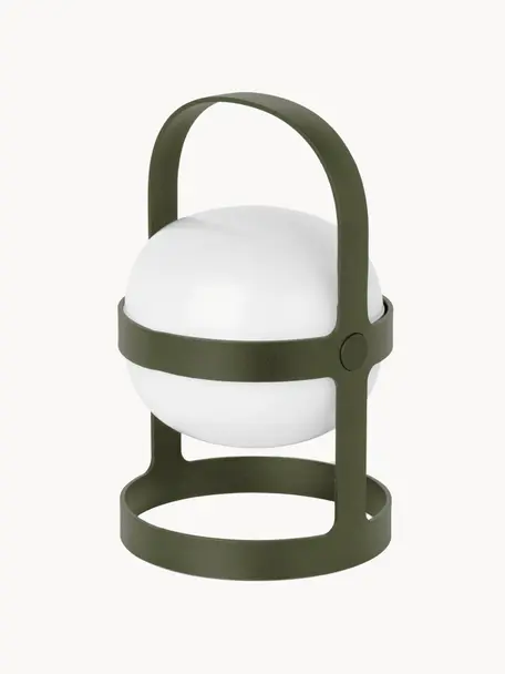 Lampe solaire mobile Soft Spot, Vert olive, Ø 12 x haut. 19 cm