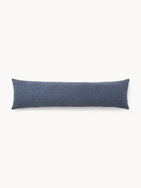 Coussin XL Bellamie, Bouclette gris-bleu, larg. 30 x long. 115 cm