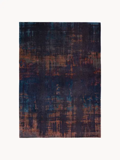 Koberec s abstraktným vzorom Sunset, 100 % polyester, Tmavomodrá, terakotová, Š 80 x D 150 cm (veľkosť XS)