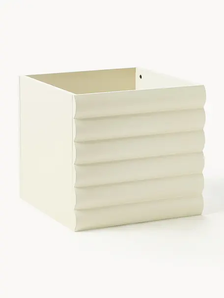 Boîte de rangement Ina, MDF, certifié FSC, Blanc cassé, larg. 32 x prof. 32 cm
