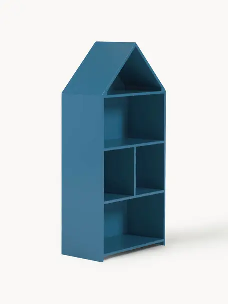 Kinder-Regal Celeste, Mitteldichte Holzfaserplatte (MDF), lackiert, Blau, B 50 x H 105 cm