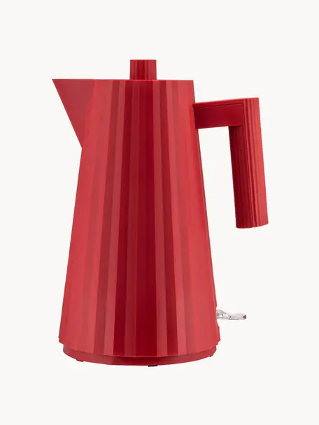 Wasserkocher Plissé mit strukturierter Oberfläche, 1.7 L, Thermoplastisches Harz, Rot, B 21 x H 29 cm