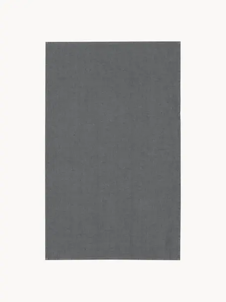 Canovaccio in lino Ruta, Grigio scuro, Larg. 45 x Lung. 70 cm