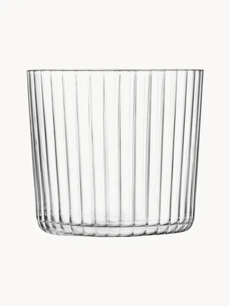 Ručně foukané sklenice Gio, 4 ks, Sklo, Transparentní, Ø 8 cm, V 7 cm, 310 ml