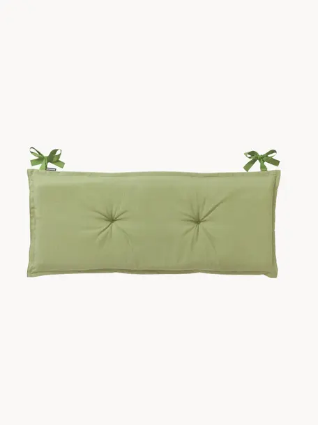 Effen bankkussen Panama, 2 stuks, Bekleding: 50% katoen, 45% polyester, Groen, B 48 x L 120 cm