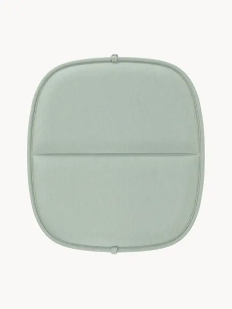 Cojín de asiento para exterior Hiray, Tapizado: 50% poliacrílico, 45% pol, Verde salvia, An 43 x L 47 cm