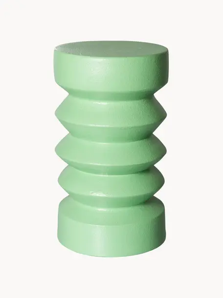 Malý odkládací stolek Stoneware, Kamenina, Světle zelená, Ø 23 cm, V 41 cm