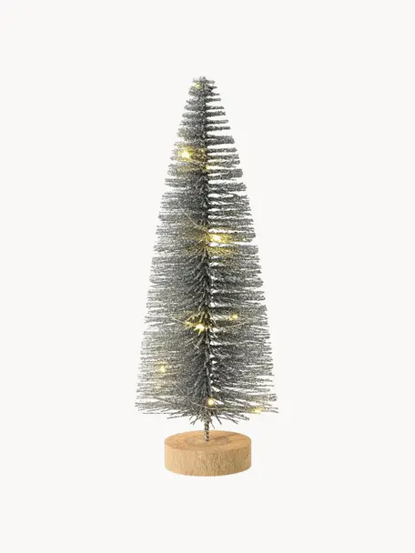 Pieza luminosa LED árbol de Navidad Lights, a pilas con temporizador, Plateado, Ø 8 x Al 20 cm