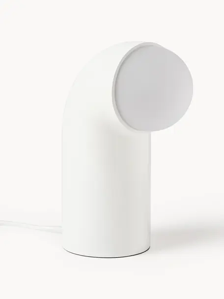 Lampada da tavolo bianco crema Memphis, Poliresina, Bianco crema, Larg. 11 x Alt. 26 cm