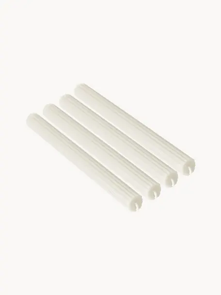 Stabkerzen Classic, 4 Stück, Wachs, Off White, Ø 3 x H 26 cm