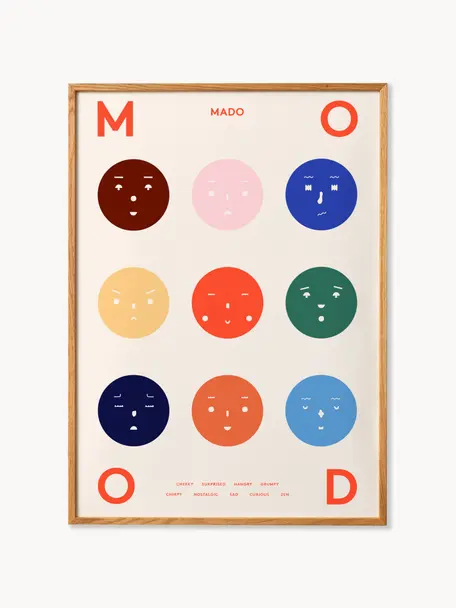 Poster Nine Moods, Carta pregiata opaca da 230 gr, stampa digitale a 12 colori.

Questo prodotto è realizzato con legno di provenienza sostenibile e certificato FSC®., Multicolore, Larg. 30 x Alt. 40 cm