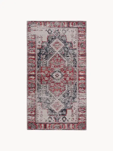 Žinylkový koberec Toulouse, Odstíny červené, Š 80 cm, D 150 cm (velikost XS)