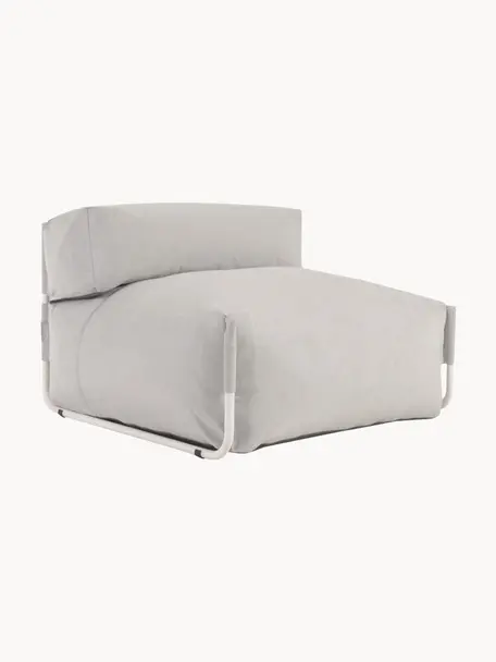 Zewnętrzny fotel wypoczynkowy Square, Tapicerka: poliester, polipropylen, , Stelaż: aluminium lakierowane, Szary, S 101 x G 101 cm