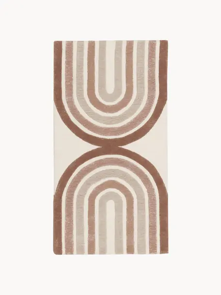 Ručne tuftovaný koberec s nízkym vlasom Jules, Béžová, Š 120 x D 180 cm (veľkosť S)