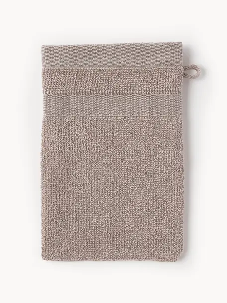 Rękawica kąpielowa z bawełny Camila, 2 szt., Mauve, Rękawica kąpielowa, S 16 x D 22 cm